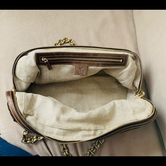 Vintage Gucci bronze metallic purse. - Picture 10 of 11